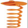 Vortex (1-Pack) 16" Spiral Ground Anchors, Steel Screw In with Folding Ring, 425 lb Pull Force, Orange ANCFR16-ORG-A view 1