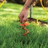 Vortex (1-Pack) 16" Spiral Ground Anchors, Steel Screw In with Folding Ring, 425 lb Pull Force, Orange ANCFR16-ORG-A view 2