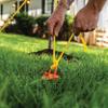 Vortex (1-Pack) 16" Spiral Ground Anchors, Steel Screw In with Folding Ring, 425 lb Pull Force, Orange ANCFR16-ORG-A view 3