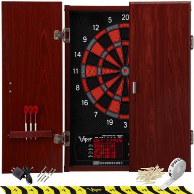 Viper by GLD Products Neptune Electronic Dartboard, Nylon, Black, 15.5"