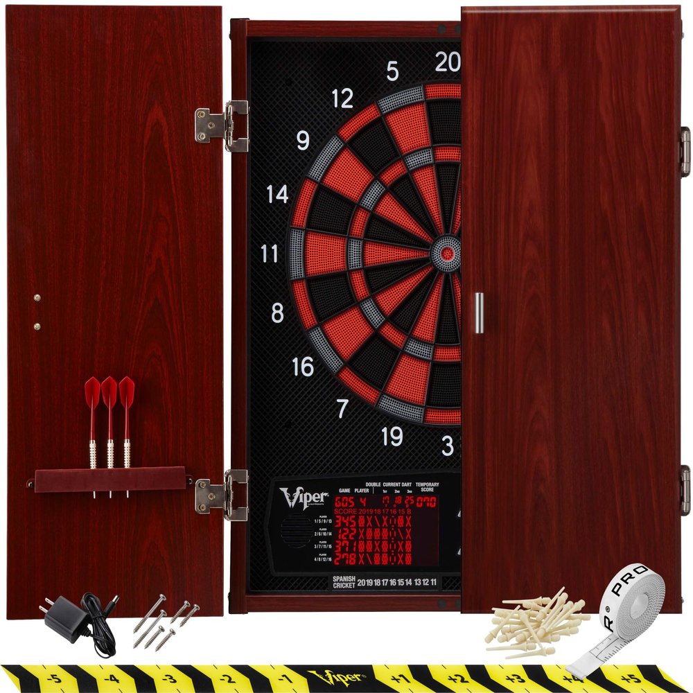 Viper by GLD Products Neptune Electronic Dartboard, Nylon, Black, 15.5"