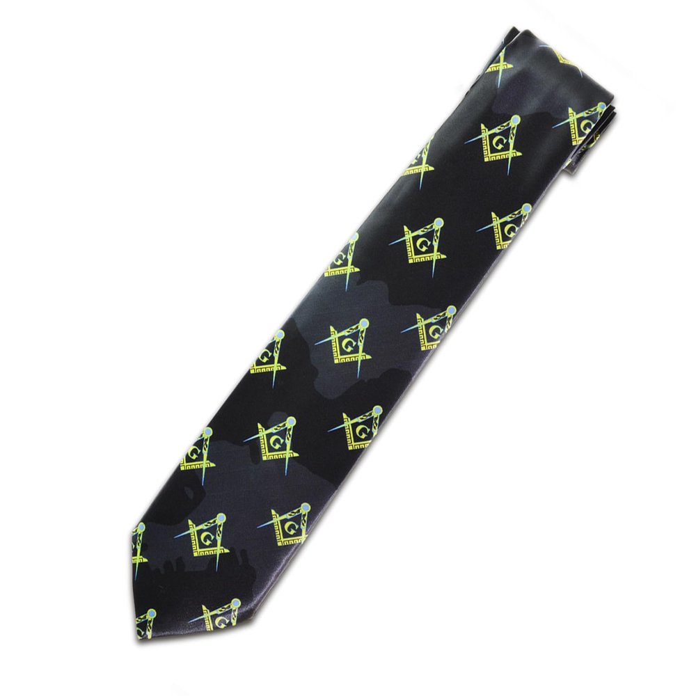Masonic Square & Compass Tie Necktie D0026