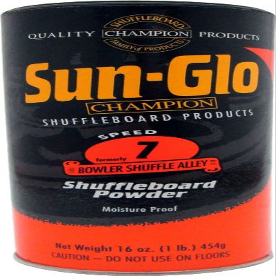 Sun-Glo Speed 7 (Bowler Shuffle Alley Wax) Shuffleboard Table Powder, 16 oz. Can