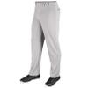 Champro MVP OB OpenBottom Loose-Fit Baseball Pant in Solid Color with Reinforced Double Knee, Grey, X-Large, BP4UA view 1