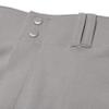 Champro MVP OB OpenBottom Loose-Fit Baseball Pant in Solid Color with Reinforced Double Knee, Grey, X-Large, BP4UA view 4