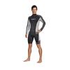 Mares Men's Trilastic Long Sleeve Rash Guard Shirt for Water Sports | UV Protection, Flatlock Stitching Style, Lightweight Durable Stretchable Fabric, Large view 2