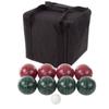 Trademark Games Bocce Ball Set Regulation Size - Lawn Game for Backyard or Beach - Includes Red and Green Bocce Balls, Pallino, and Carrying Case view 1