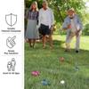 Trademark Games Bocce Ball Set Regulation Size - Lawn Game for Backyard or Beach - Includes Red and Green Bocce Balls, Pallino, and Carrying Case view 2