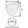 Scandvik Recessed Shower w/6' White Hose - Push-Button view 3