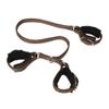 Weaver Equine 3-Way Brown Horse Hobble, Snug Felt Lined Nylon Hobble with Nickel Plated Hardware, Adjustable Horse Hobbles to Curb Pawing, Kicking view 1