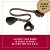 Weaver Equine 3-Way Brown Horse Hobble, Snug Felt Lined Nylon Hobble with Nickel Plated Hardware, Adjustable Horse Hobbles to Curb Pawing, Kicking view 4