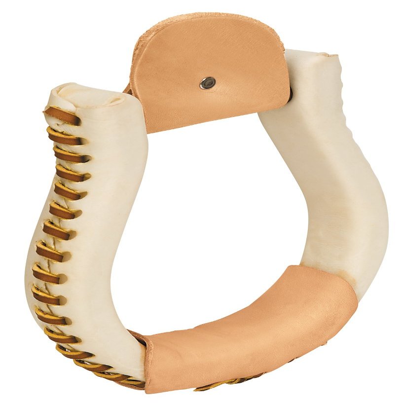 Weaver Leather Rawhide Leather Covered Stirrups
