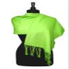 Biagio 100% Wool Pashmina Solid Scarf LIME GREEN Color Womens Shawl Wrap Scarve view 3