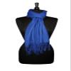 Biagio 100% Wool Pashmina Solid Scarf ROYAL BLUE Color Womens Shawl Wrap Scarve view 2
