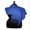 Biagio 100% Wool Pashmina Solid Scarf ROYAL BLUE Color Womens Shawl Wrap Scarve view 3