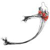 Fishing Leaders Saltwater Tackle Surf Fishing Rigs High Strength Fishing Wire Leader Line Rig with Swivels Snap for Lures Bait Hooks (1 arm, 12pcs, Black Stainless Steel) view 1