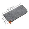 CHUANGLI Eyeglasses Bag Original Design Portable Soft Felt Slip In Pouch Case for Sunglasses Black view 2