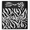 Vesuvio Napoli Cumberbund & BowTie ZEBRA Skin Print Design Men's Cummerbund Bow Tie Set view 2