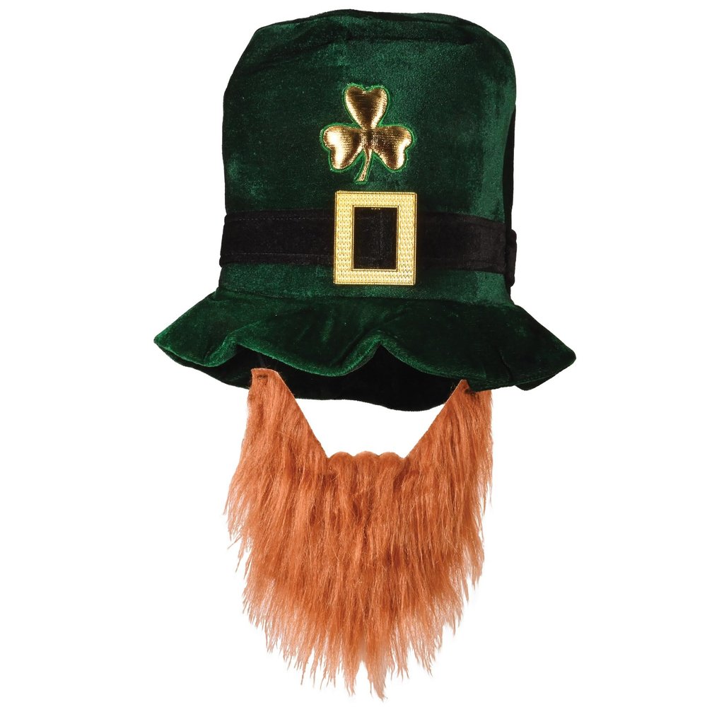 Beistle 30706 Plush Leprechaun Party Hat with Beard
