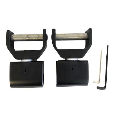AJ Tack Swivel and Lock Stirrup Turner Black / 2.5"