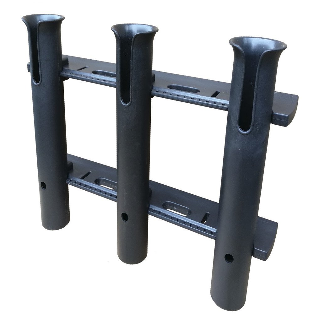 Brocraft Tackle Rack Fishing Rod Holder 3-Rod -Black