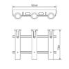 Brocraft Tackle Rack Fishing Rod Holder 3-Rod -Black view 2
