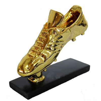 18k Golden Boot Award Shoes Replica The Best Player Trophy Cup Fans Souvenir Collectibles 28cm Height