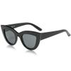 SOJOS Retro Small Vintage Cat Eye Sunglasses for Women Cute Fashion UV400 Sunnies SJ2939, Black/Grey view 2