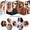 SOJOS Retro Small Vintage Cat Eye Sunglasses for Women Cute Fashion UV400 Sunnies SJ2939, Black/Grey view 3