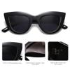 SOJOS Retro Small Vintage Cat Eye Sunglasses for Women Cute Fashion UV400 Sunnies SJ2939, Black/Grey view 4