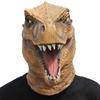 CreepyParty Dinosaur Head Mask Novelty Halloween Costume Party Animal Jurassic Full Head Latex Mask view 1