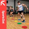 Fitness Health Flat Set of 10 Round Disc Markers - Strong, Durable & Thick Rubber Discs - 21cm Multi-Coloured Discs - Non-Slip Spot Markers for Outdoor, Indoor Use - Suitable for Hard, Soft Surfaces view 4