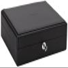 Diplomat 31-445 Carbon Fiber Eighteen Watch Case with Black Suede Interior Watch Case view 1