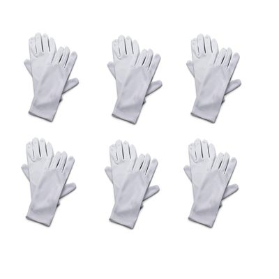 White Gloves (6 Pair) - Bulk [Toy]
