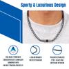 PHITEN X50 High End III Necklace, Black, 20" view 3