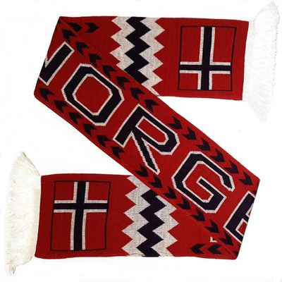 Norge Norway Soccer Knit Scarf