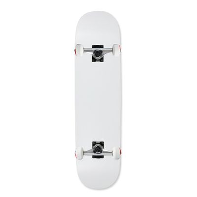 Moose Complete Skateboard Dipped White 7.0" Silver/White Assembled