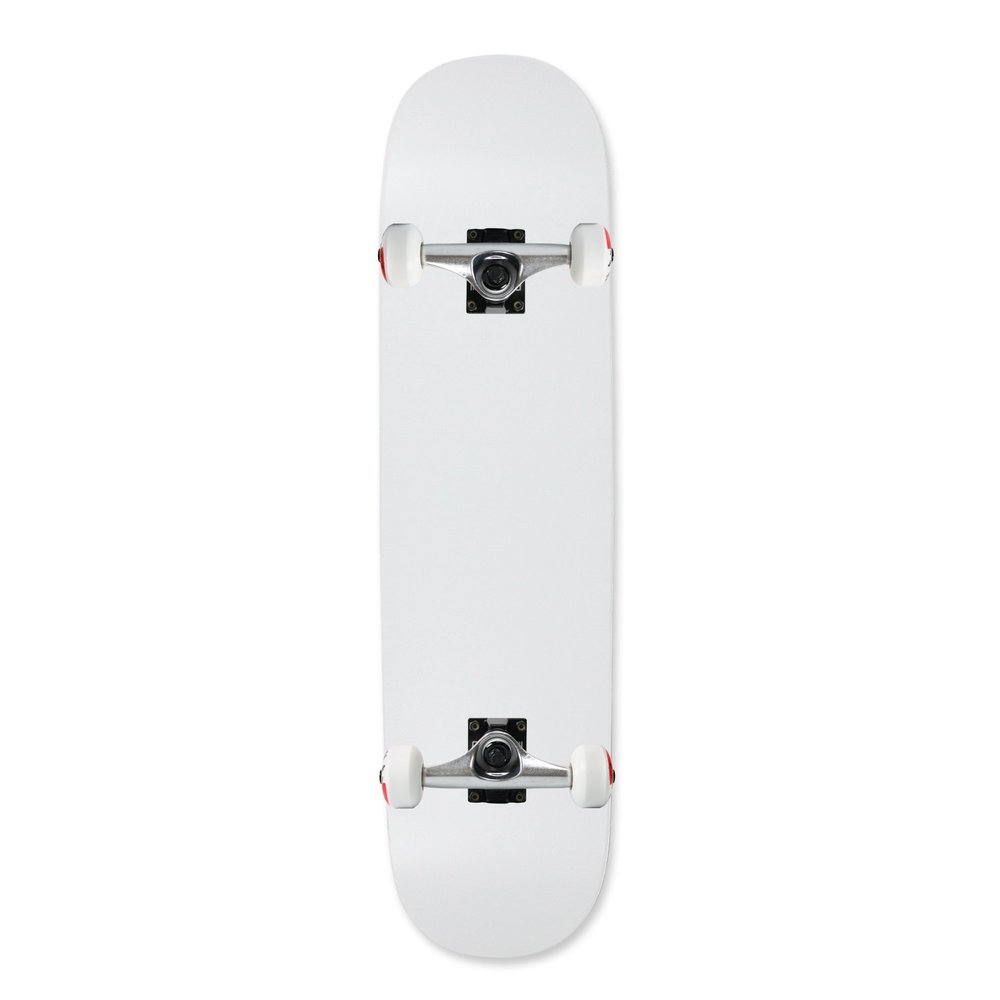 Moose Complete Skateboard Dipped White 7.0" Silver/White Assembled