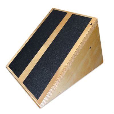 Rehabilitation Advantage Inclined Calf Stretcher Slant Board  30 Angle, Birch Wood with Non-Slip Surface  Made in USA  Shin Splint, Achilles Tendon & Calf Strain Relief  400 lb Capacity