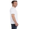 Hanes Ultimate Men's 5-Pack Tagless ComfortSoft Crewneck T-Shirt, White, Large view 2