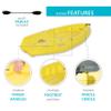 Lifetime 6 Foot Yellow Youth Kayak view 4
