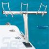 SeaLux Marine 316 Stainless Steel 3-Way Angled Snapper Rod Holder Universal Adjustable Angles view 1