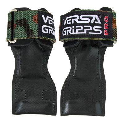 Versa Gripps Pro, Made in USA, Wrist Straps for Weightlifting Alternative, Best Training Accessory, M/L, Camo