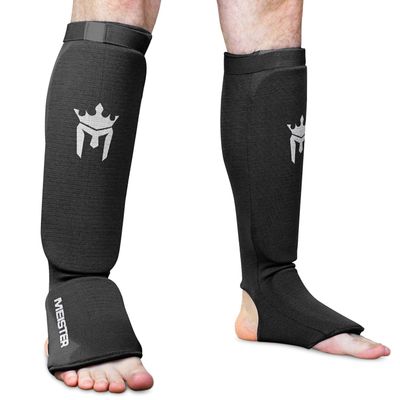 Meister - Protector for The Instep and Warm Protector in Elastic MMA Fabric (Pair), Black - S/M