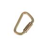 3M DBI-SALA Saflok Self-LockingSelf-Closing Carabiner With 1116" Gate Opening,Gold view 2