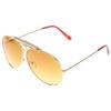 Costume Agent Fear and Loathing in Las Vegas Hunter S. Thompson Costume Yellow Sunglasses - Classic Large Metal Frame Sun Glasses for Adult view 2