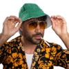 Costume Agent Fear and Loathing in Las Vegas Hunter S. Thompson Costume Yellow Sunglasses - Classic Large Metal Frame Sun Glasses for Adult view 3