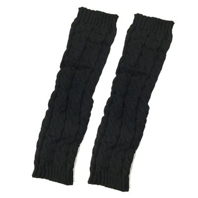 Bowbear Winter Cable Knit Boot Socks Leg Warmer, Black