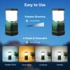 Lighting EVER 1000LM LED Camping Lantern Rechargeable, 4400mAh Power Bank, Camping Essential with 4 Light Modes, IP44 Waterproof Lantern Flashlight for Hurricane Emergency, Hiking, USB Cable Included view 2