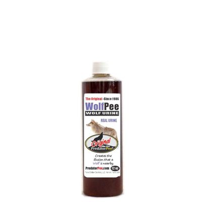 PredatorPee 100% Wolf Urine - Territorial Marking Scent - Creates Illusion That Wolf is Nearby - 12 oz